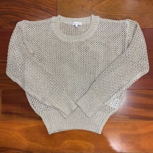 Lightweight knit gold sweater
